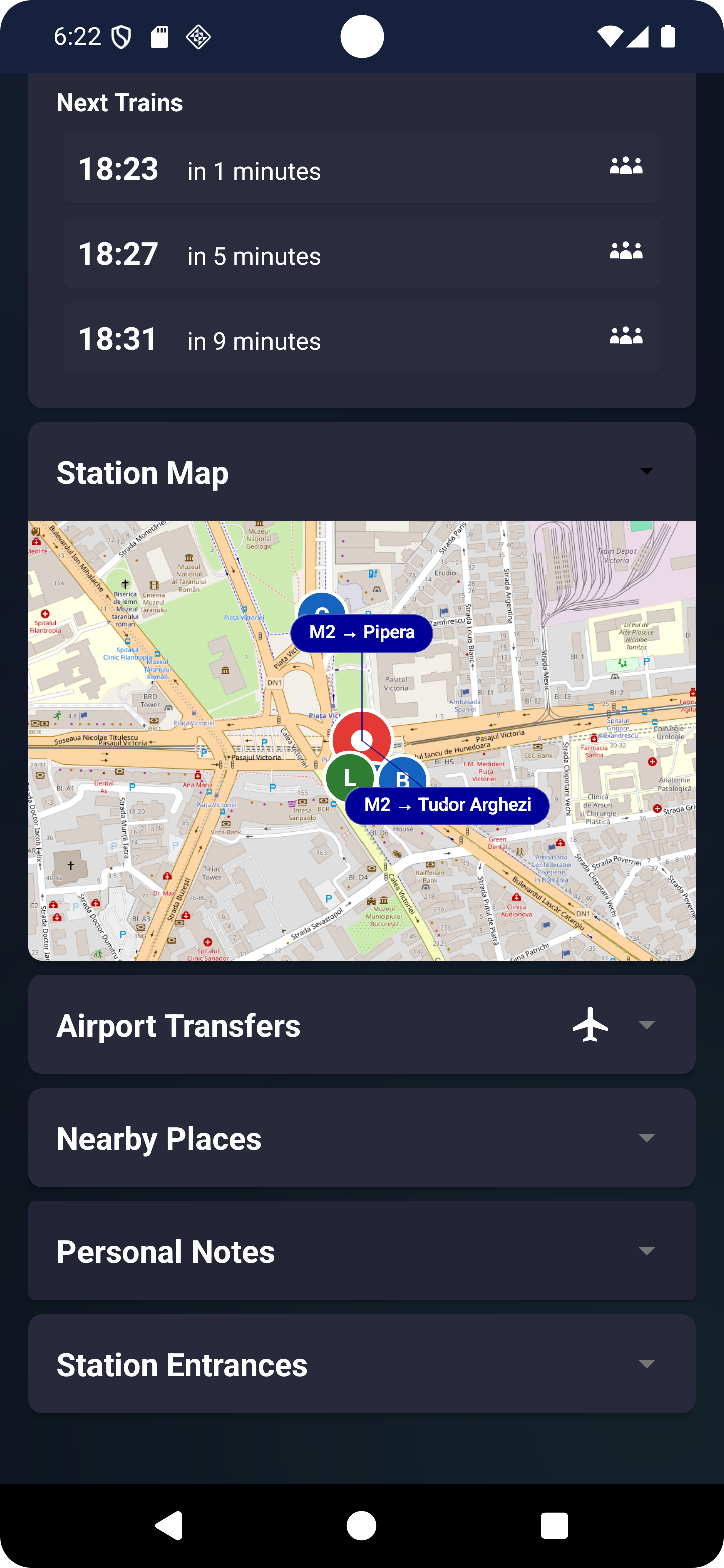 Mai multe detalii despre stație