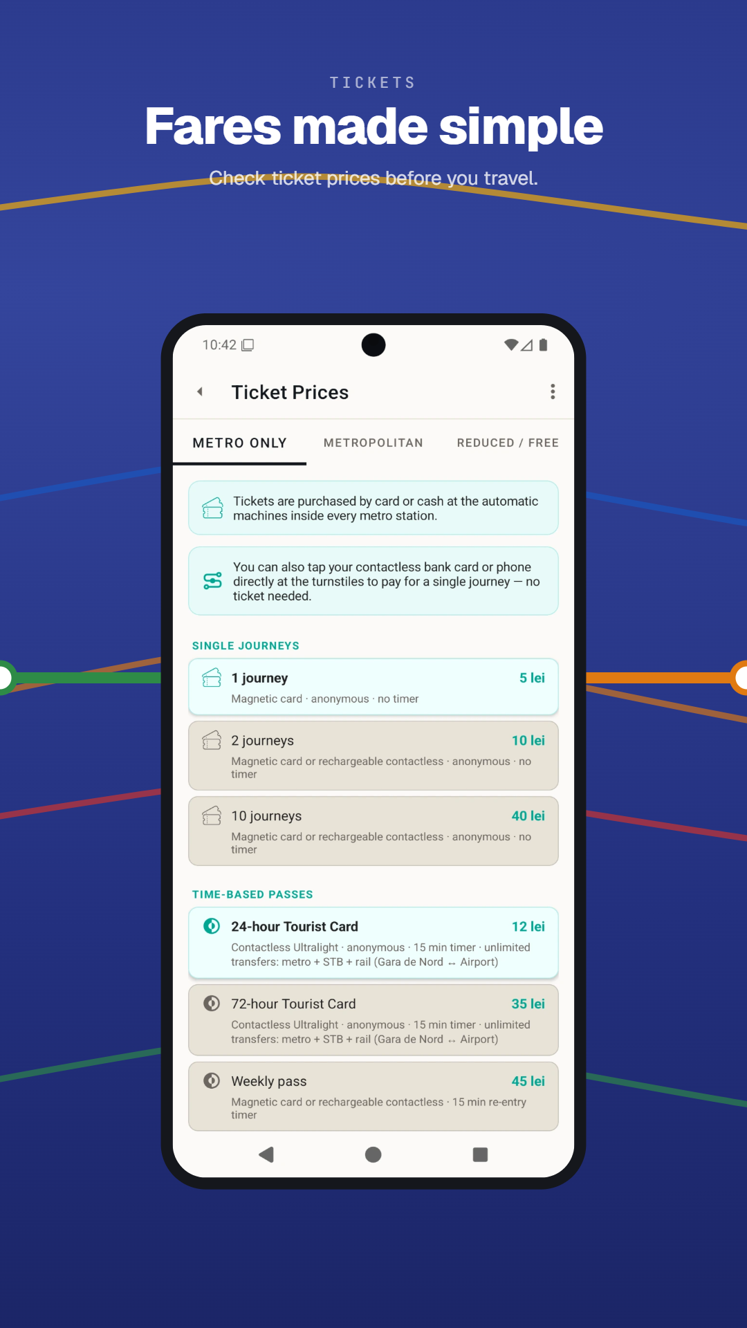 Fares made simple